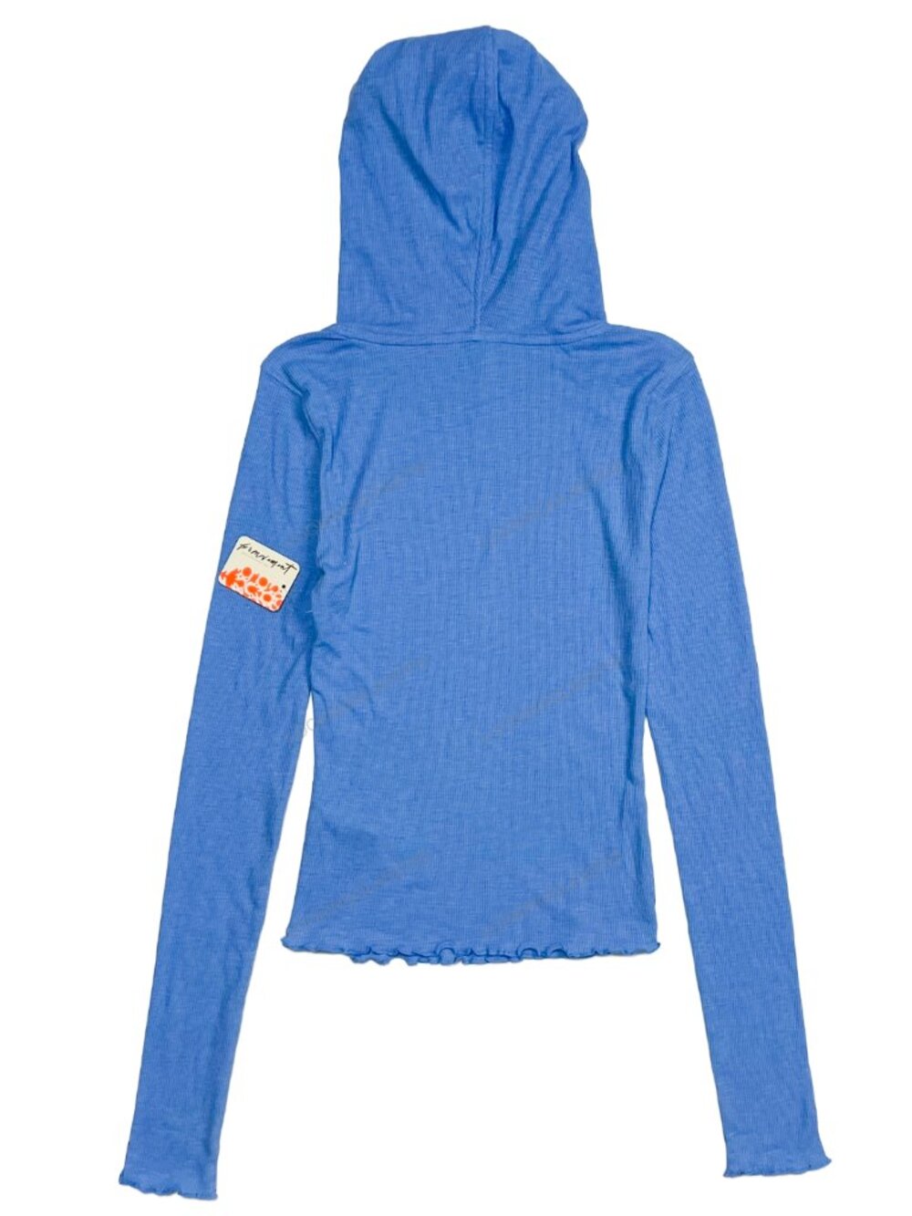 Free People FP Movement Breathe Easy Layer Ribbed Hooded Top Riviera Blue XS NWT - Picture 5 of 10